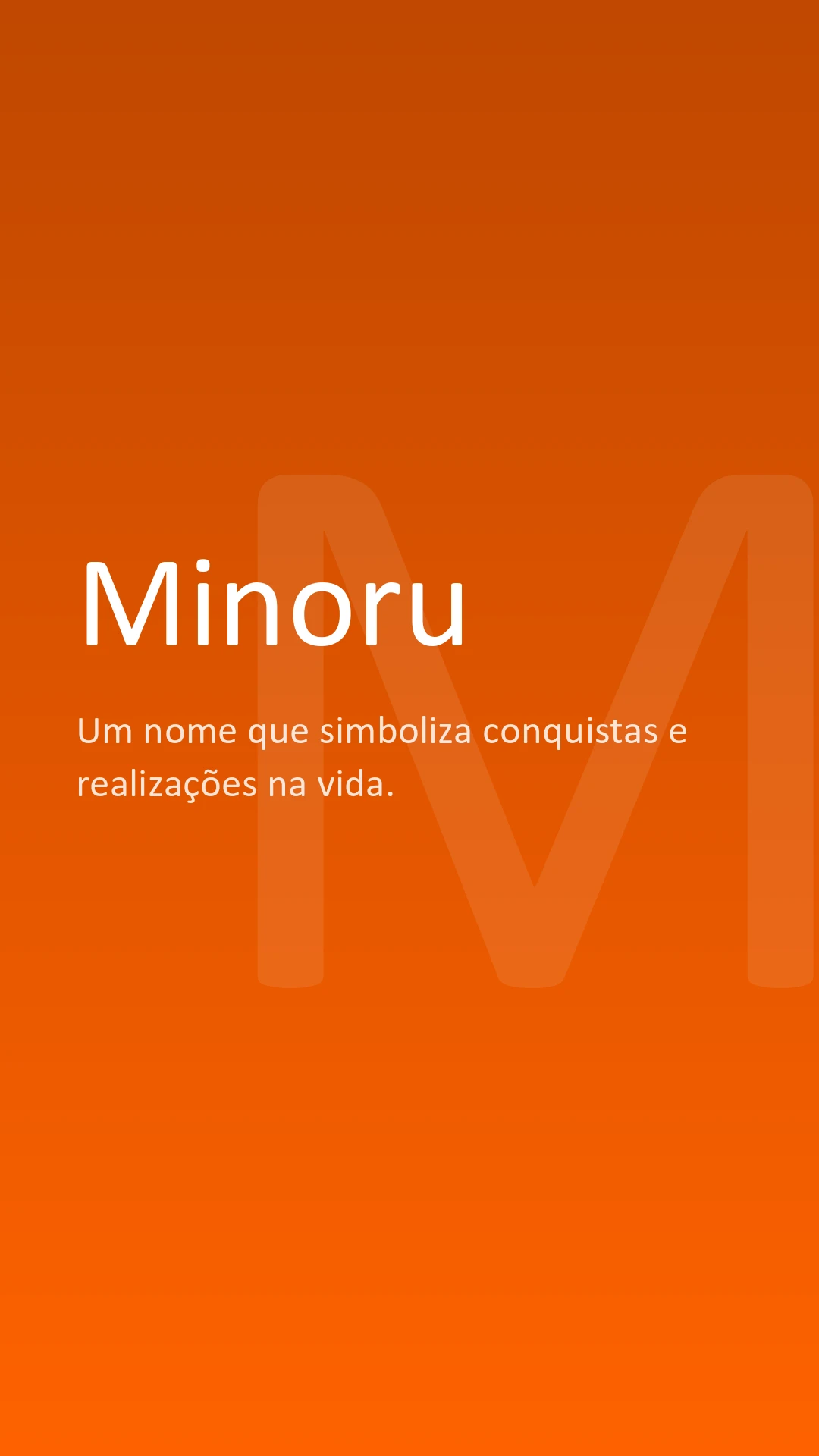Minoru | Significado, origem e curiosidades do nome